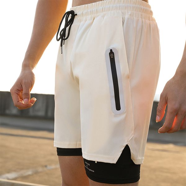 men's shorts summer running men gym jogging training quick dry bodybuilder doubledecker fake 2piece fitness pants 230715, White;black
men's shorts summer running men gym jogging training quick dry bodybuilder doubledecker fake 2piece fitness pants 230715, White;black