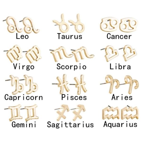 fashion 12 constellation earring classic silver gold zodiac sign stud earrings jewelry with gift card6938914, Golden;silver
fashion 12 constellation earring classic silver gold zodiac sign stud earrings jewelry with gift card6938914, Golden;silver