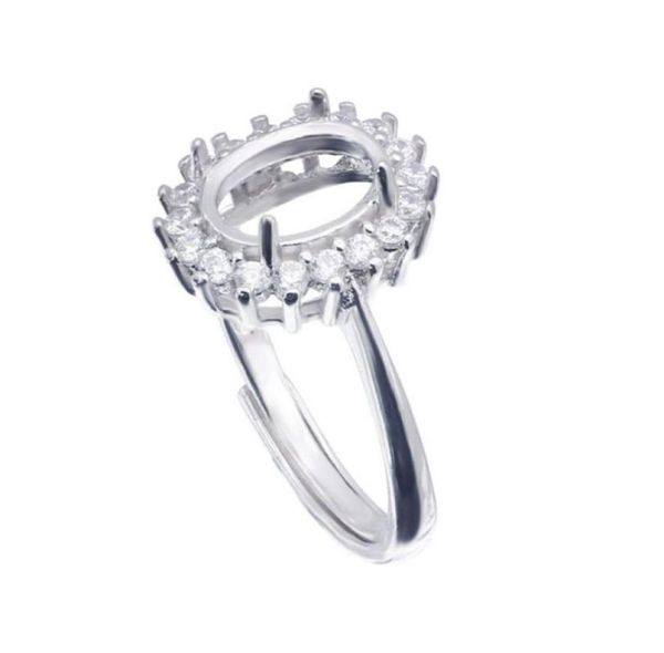 adjustable semi mount ring settings for oval stone with side cz blank base solid 925 sterling silver women jewelry bride bridesmai3584705, Slivery;crystal
adjustable semi mount ring settings for oval stone with side cz blank base solid 925 sterling silver women jewelry bride bridesmai3584705, Slivery;crystal