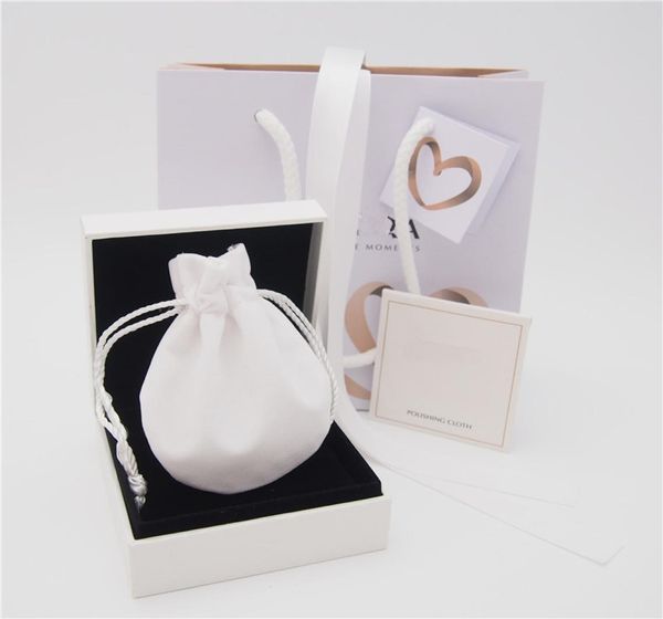 package set paper box cardboard bag polishing cloth pouch for pandora ring earrings charm bead dangle fashion jewelry9195818, Black;white
package set paper box cardboard bag polishing cloth pouch for pandora ring earrings charm bead dangle fashion jewelry9195818, Black;white