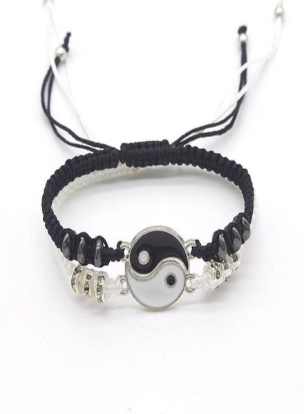 couple charm bracelets leather cord braid chain bracelet chinese tai chi alloy pendant twopiece woven lover gift5556422, Golden;silver
couple charm bracelets leather cord braid chain bracelet chinese tai chi alloy pendant twopiece woven lover gift5556422, Golden;silver