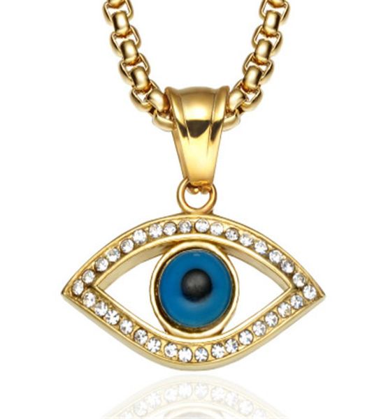 evil eye pendant necklace stainless steel inlaid crystal turkey good luck blue eye pendant 60cm chain5730040, Silver
evil eye pendant necklace stainless steel inlaid crystal turkey good luck blue eye pendant 60cm chain5730040, Silver