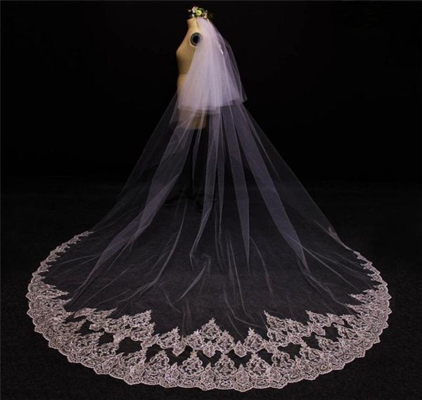 real pos 3 meters bling sequins lace two layers cover face bridal veil with comb 2 t cathedral length wedding veil4903246, Black
real pos 3 meters bling sequins lace two layers cover face bridal veil with comb 2 t cathedral length wedding veil4903246, Black