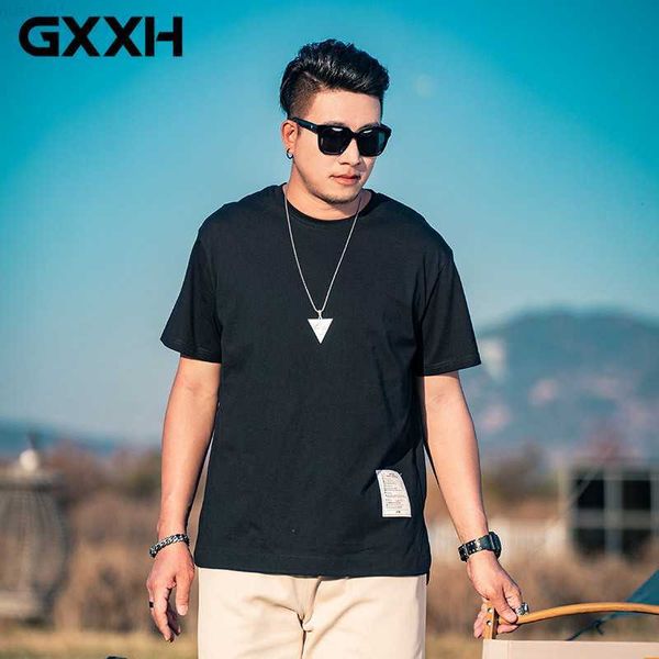 men's t-shirts gxxh 2023 summer men's short-sleeved side slit t shirt large size cotton pure color black white all match oversize, White;black
men's t-shirts gxxh 2023 summer men's short-sleeved side slit t shirt large size cotton pure color black white all match oversize, White;black