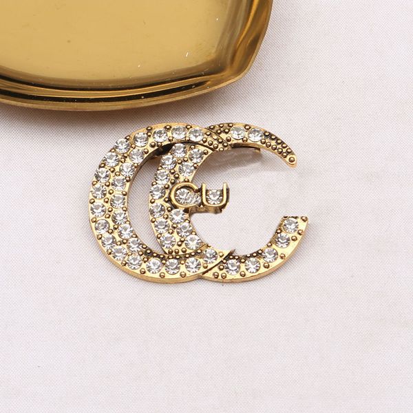 20style brand designer double letter brooches women men luxury retro diamond brooch suit laple pin metal fashion jewelry accessories, Gray
20style brand designer double letter brooches women men luxury retro diamond brooch suit laple pin metal fashion jewelry accessories, Gray