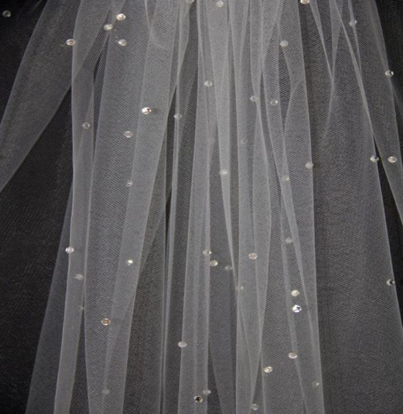 new arrival elbow length white ivory wedding veil crystal bridal veils with comb one layer cut edge6244207, Black
new arrival elbow length white ivory wedding veil crystal bridal veils with comb one layer cut edge6244207, Black