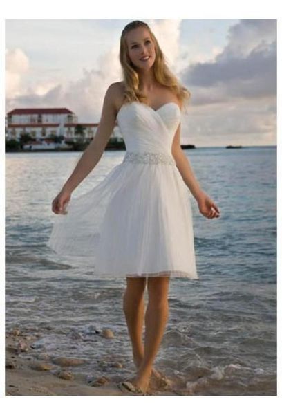 sweetheart rhinestone tulle short casual beach wedding dress bridal gown 8884962, White
sweetheart rhinestone tulle short casual beach wedding dress bridal gown 8884962, White