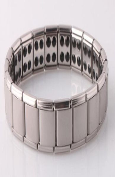 men women quantum bio energy stainless steel stretch link chain bracelet with germanium magnetic stone health jewelry for lovers s7500595, Black
men women quantum bio energy stainless steel stretch link chain bracelet with germanium magnetic stone health jewelry for lovers s7500595, Black