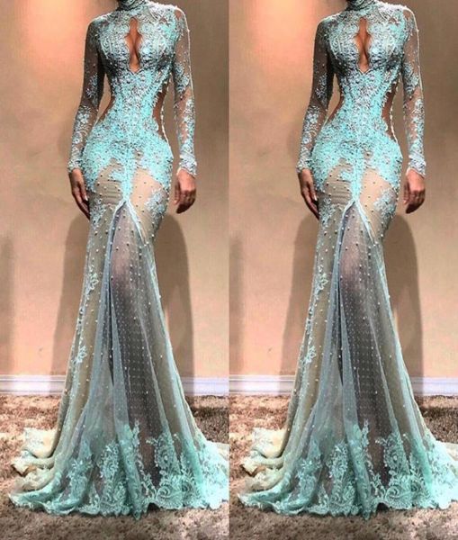 high neck luxury full lace pearls mermaid evening dresses dubai see through illusion high split formal prom cutaway side celebrity7391115, Black;red
high neck luxury full lace pearls mermaid evening dresses dubai see through illusion high split formal prom cutaway side celebrity7391115, Black;red