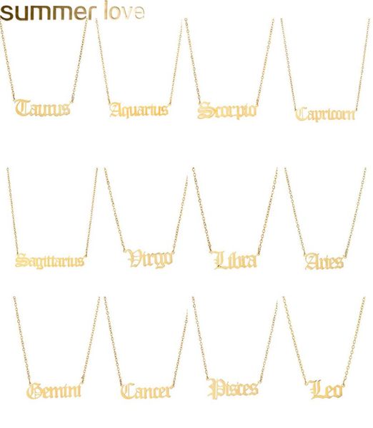 handmade personalized old english zodiac necklaces custom gold initial necklace for women girls jewelry birthday jewelry gifts5277166, Silver
handmade personalized old english zodiac necklaces custom gold initial necklace for women girls jewelry birthday jewelry gifts5277166, Silver