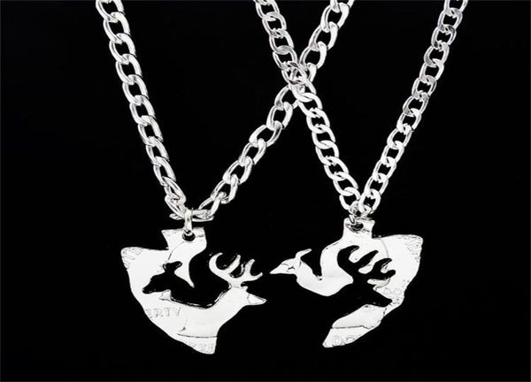 buck and doe couples puzzle necklace set interlocking coin love pendant friends necklaces1988798, Silver
buck and doe couples puzzle necklace set interlocking coin love pendant friends necklaces1988798, Silver