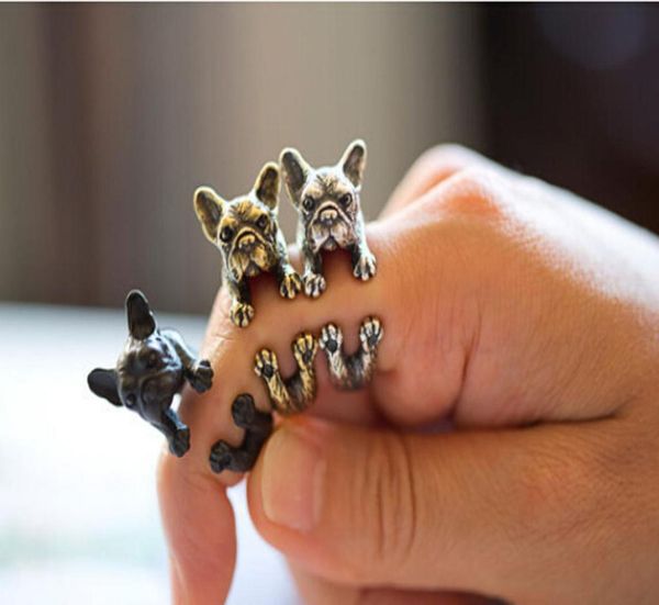 fashion animal lovely french bulldog pugs ring wrap ring cute golden silver black fashion for women chic punk rings1180788
fashion animal lovely french bulldog pugs ring wrap ring cute golden silver black fashion for women chic punk rings1180788