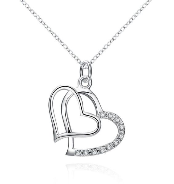fashion jewelry plated 925 sterling silver inlaid zircon double heart pendant necklace 5735486
fashion jewelry plated 925 sterling silver inlaid zircon double heart pendant necklace 5735486