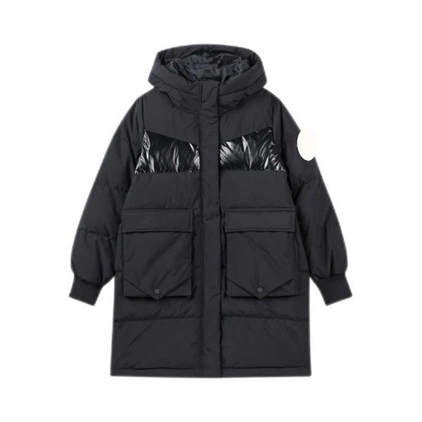 autumn and winter women hooded splicing long big pocket down coat, fluffy, full and comfortable, men and women alike., Black
autumn and winter women hooded splicing long big pocket down coat, fluffy, full and comfortable, men and women alike., Black