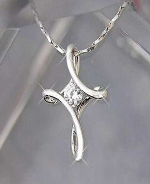 whole white gold plated cross jewelry zirconia pendant necklace chain jewellery xmas9640679, Silver
whole white gold plated cross jewelry zirconia pendant necklace chain jewellery xmas9640679, Silver