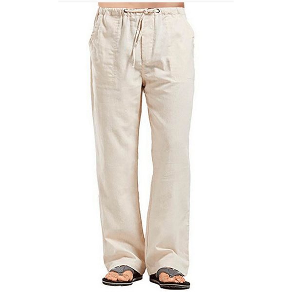 men's pants cotton linen summer solid color breathable trousers male casual elastic waist fitness 230715, Black
men's pants cotton linen summer solid color breathable trousers male casual elastic waist fitness 230715, Black