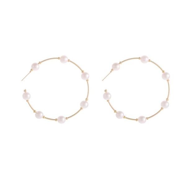 new boho white imitation pearl round circle hoop earrings women gold color big earings korean jewelry statement earrings5939580, Golden
new boho white imitation pearl round circle hoop earrings women gold color big earings korean jewelry statement earrings5939580, Golden