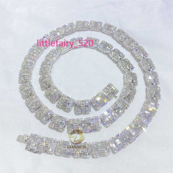 pendant necklaces custom made vvs moissanite 10mm iced out baguette diamond cluster tennis chain, Silver
pendant necklaces custom made vvs moissanite 10mm iced out baguette diamond cluster tennis chain, Silver