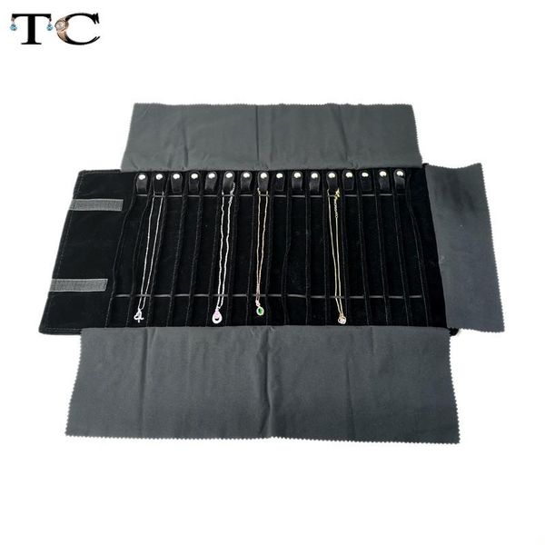 vests fashion black veet jewelry roll bag for jewellery pendant organizer storage bag portable necklace display cases, Black;white
vests fashion black veet jewelry roll bag for jewellery pendant organizer storage bag portable necklace display cases, Black;white
