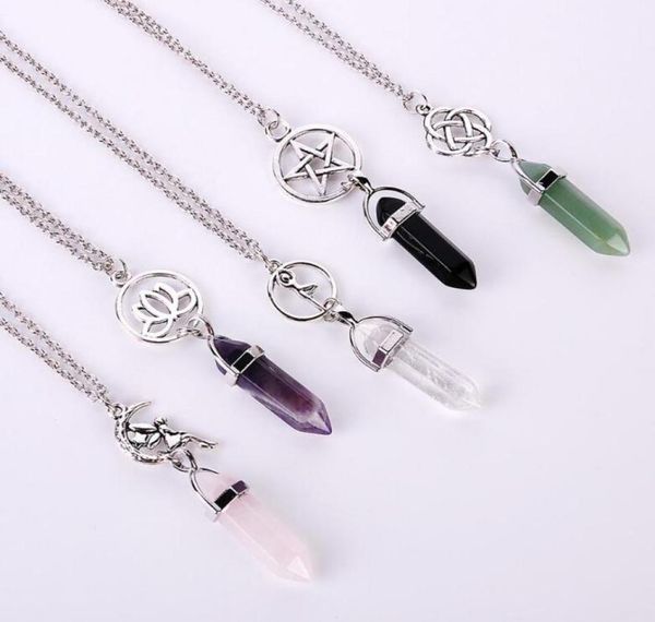 fashion starlotus hexagonal prism necklaces gemstone rock natural crystal quartz healing point chakra stone long charms women nec5259458, Silver
fashion starlotus hexagonal prism necklaces gemstone rock natural crystal quartz healing point chakra stone long charms women nec5259458, Silver
