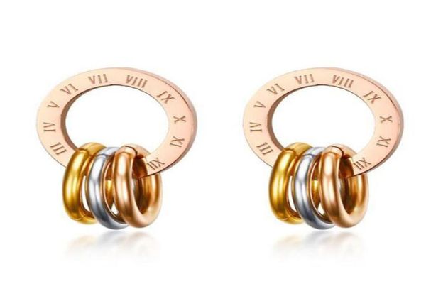 womens rose gold stainless steel 3 rings roman numerals dangle drop stud piercing earrings9029484, Silver
womens rose gold stainless steel 3 rings roman numerals dangle drop stud piercing earrings9029484, Silver