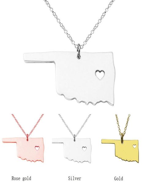 oklahoma map stainless steel pendant necklace with love heart usa state ok geography map necklaces jewelry for women and men4942089, Silver
oklahoma map stainless steel pendant necklace with love heart usa state ok geography map necklaces jewelry for women and men4942089, Silver