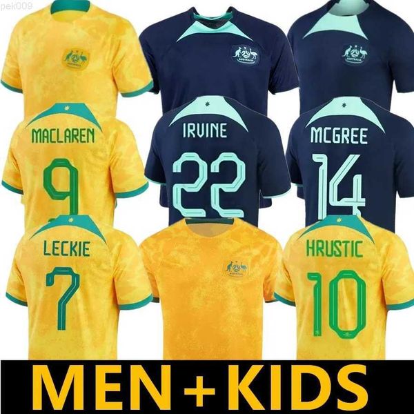 australia 2023 22 home away soccer jersey 13 aaron mooy 22 jackson irvine 14 riley mcgree 2 milos degenek 26 keanu baccus 10 ajdin hrustic 9, Black;yellow
australia 2023 22 home away soccer jersey 13 aaron mooy 22 jackson irvine 14 riley mcgree 2 milos degenek 26 keanu baccus 10 ajdin hrustic 9, Black;yellow