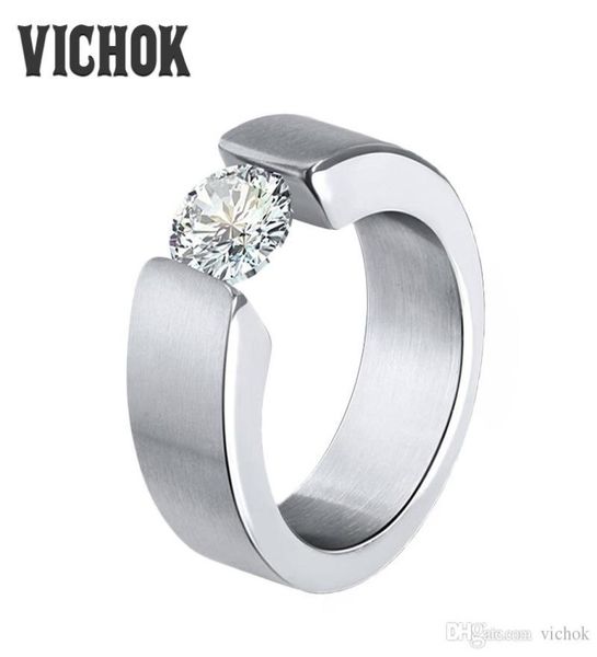 simple shiny bling zircon ring 316l stainless steel ring for women men bague jewelry engagement fashion jewelry solitaire ring vic2431404, Golden;silver
simple shiny bling zircon ring 316l stainless steel ring for women men bague jewelry engagement fashion jewelry solitaire ring vic2431404, Golden;silver