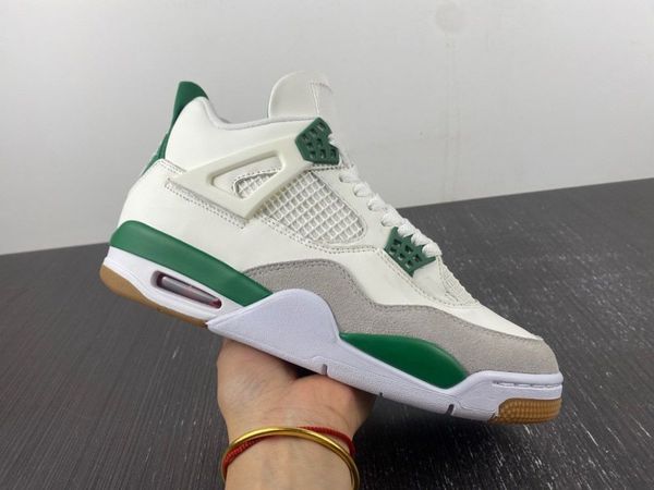 authentic 4 4s pine green basketball shoes sail neutral grey white dr5415-103 sports sneakers men women outdoor trainers with original box, Red;white
authentic 4 4s pine green basketball shoes sail neutral grey white dr5415-103 sports sneakers men women outdoor trainers with original box, Red;white