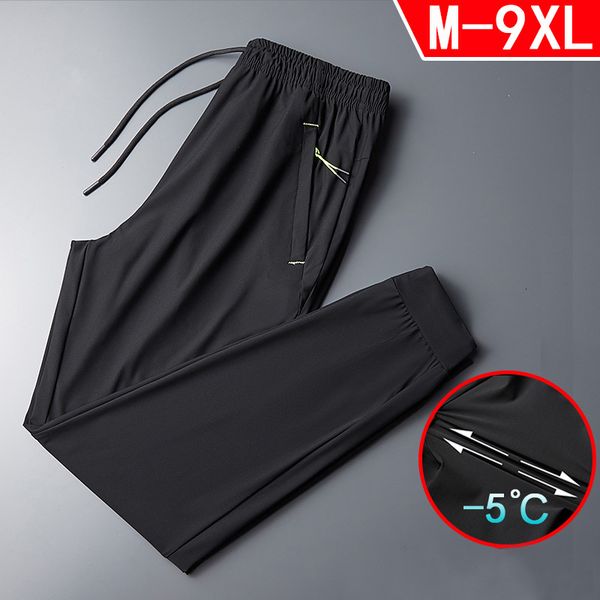men's pants summer breathable mesh men fashion casual joggers sweatpants solid color male stretch trousers jogging black 230715
men's pants summer breathable mesh men fashion casual joggers sweatpants solid color male stretch trousers jogging black 230715