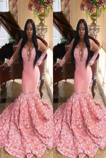 gorgeous illusion long sleeve v neck mermaid prom party dresses pink satin applique evening gowns with hand made flowers6323904, Black
gorgeous illusion long sleeve v neck mermaid prom party dresses pink satin applique evening gowns with hand made flowers6323904, Black