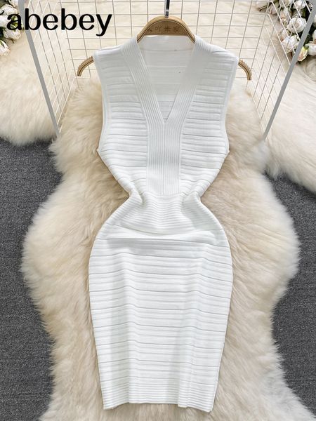 basic casual dresses whiteblack summer knit strap dres tank v neck elatic waist bodycon sundress female beach midi dress 230715, Black;gray
basic casual dresses whiteblack summer knit strap dres tank v neck elatic waist bodycon sundress female beach midi dress 230715, Black;gray