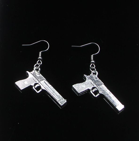 new fashion handmade 4520mm gun browning pistol earrings stainless steel ear hook retro small object jewelry simple design for wo8692287, Silver
new fashion handmade 4520mm gun browning pistol earrings stainless steel ear hook retro small object jewelry simple design for wo8692287, Silver