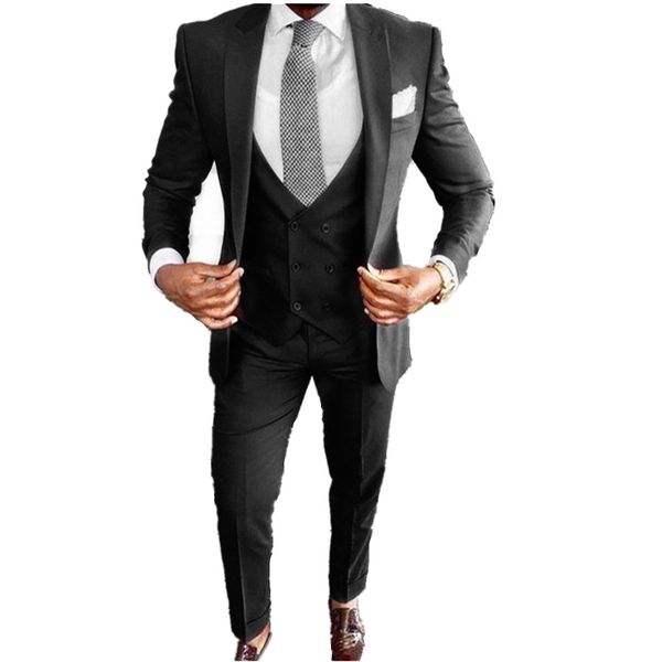 wedding tuxedos one button men suits groomsmen peak lapel groom tuxedos wedding/prom man blazer jacket pants vest tie w12511111118, Black;gray
wedding tuxedos one button men suits groomsmen peak lapel groom tuxedos wedding/prom man blazer jacket pants vest tie w12511111118, Black;gray