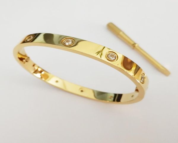 10 full cz stainless steel couple jewelry love bracelets bangles for women gold colorful crystal screw screwdriver bangles man pul8797283, Black
10 full cz stainless steel couple jewelry love bracelets bangles for women gold colorful crystal screw screwdriver bangles man pul8797283, Black