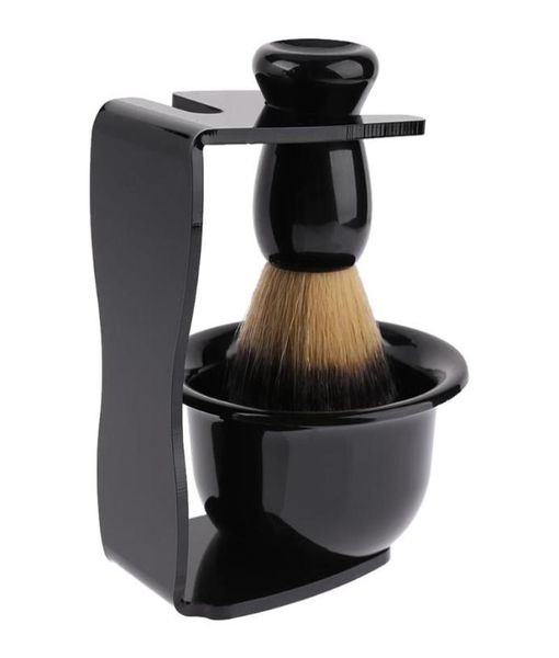 3 in 1 shaving brush badger handle synthetic shaving bowl mug razor stand holder set beard brush for barber men5705671 
3 in 1 shaving brush badger handle synthetic shaving bowl mug razor stand holder set beard brush for barber men5705671