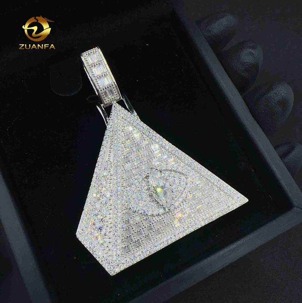 designer jewelrynew ladder vvs moissanite hip hop evil eyes pyramid pendant fashion brand sweater chain for men and women, Silver
designer jewelrynew ladder vvs moissanite hip hop evil eyes pyramid pendant fashion brand sweater chain for men and women, Silver