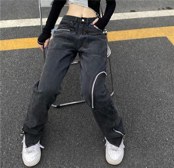 women039s jeans retro y2k zipper denim baggy women streetwear vintage 90s high waist trousers aesthetic pants korean fashion mo5919083, Blue
women039s jeans retro y2k zipper denim baggy women streetwear vintage 90s high waist trousers aesthetic pants korean fashion mo5919083, Blue