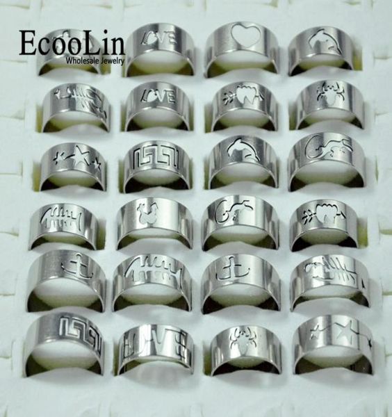 50pcs whole mixed lots fashion openwork pattern stainless steel rings for men and women jewelry bulks packs lb1178817012, Golden;silver
50pcs whole mixed lots fashion openwork pattern stainless steel rings for men and women jewelry bulks packs lb1178817012, Golden;silver