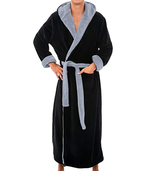 men winter extra long bathrobe mens warm flannel long kimono bath robe coat male bathrobes night dressing gown home clothes 45b9196459, Black;brown
men winter extra long bathrobe mens warm flannel long kimono bath robe coat male bathrobes night dressing gown home clothes 45b9196459, Black;brown