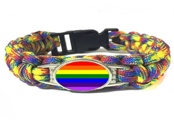 20pc rainbow lgbt gay pride survival paracord outdoor bracelets rope chain fashion handmade jewelry for customized bracelet3781166, Golden;silver
20pc rainbow lgbt gay pride survival paracord outdoor bracelets rope chain fashion handmade jewelry for customized bracelet3781166, Golden;silver