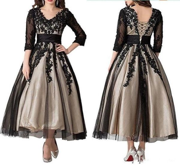 2020 elegant mother of the bride dresses 34 long sleeves ankle length v neck lace appliques wedding party dresses evening gowns7704670, Black;red
2020 elegant mother of the bride dresses 34 long sleeves ankle length v neck lace appliques wedding party dresses evening gowns7704670, Black;red
