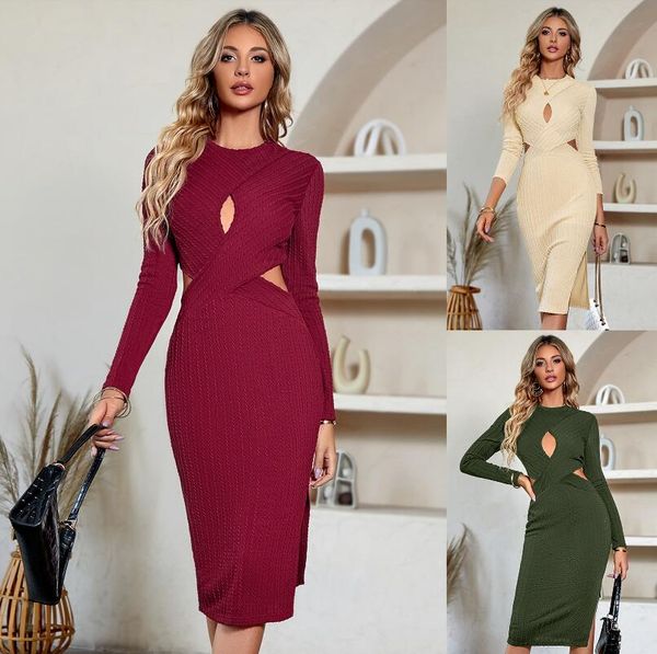 women's casual dresses 2023 autumn new casual solid color waist cut out women's dress women's long skirt, Black;gray
women's casual dresses 2023 autumn new casual solid color waist cut out women's dress women's long skirt, Black;gray
