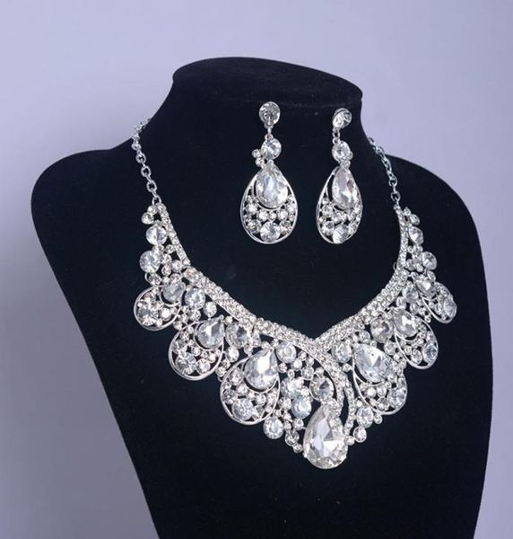 retro vintage designer water drop wedding jewelry clear austrian crystal rhinestone earrings necklace jewelry sets7300440, White
retro vintage designer water drop wedding jewelry clear austrian crystal rhinestone earrings necklace jewelry sets7300440, White