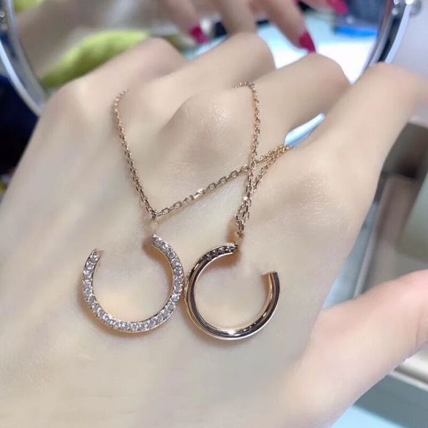 classic nail diamond pendant necklaces titanium steel letter c designer women men luxury jewlery gifts woman girl gold silver rose wholesale
classic nail diamond pendant necklaces titanium steel letter c designer women men luxury jewlery gifts woman girl gold silver rose wholesale