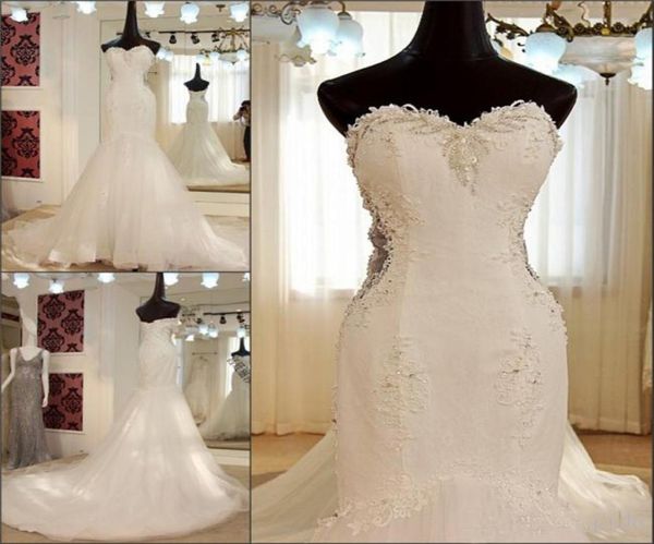 beaded lace mermaid wedding dresses sweetheart ivory tulle corset bridal gowns custom made real images wedding gown3092065, White
beaded lace mermaid wedding dresses sweetheart ivory tulle corset bridal gowns custom made real images wedding gown3092065, White