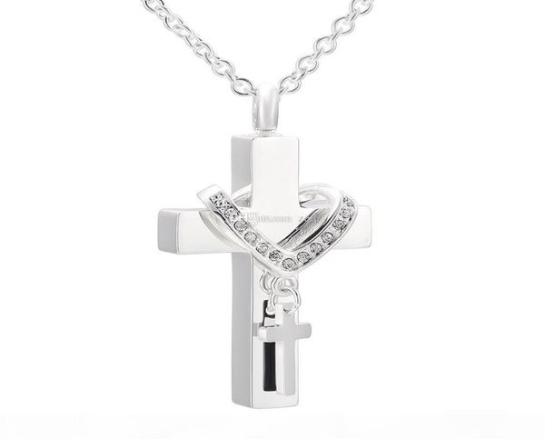 ijd9877 cremation jewelry lockets to hold ashes diy double cross charm pendant necklace for ashes keepsake urns memorial accessori8889461, Silver
ijd9877 cremation jewelry lockets to hold ashes diy double cross charm pendant necklace for ashes keepsake urns memorial accessori8889461, Silver