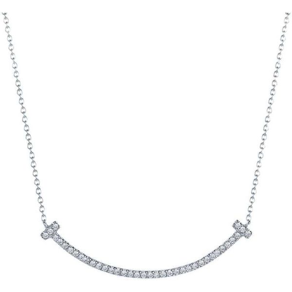 high-quality 18k gold necklace with smile full diamond au750 platiffaynum smiling face advanced clavicle chain tiffayffay light luxury minim, Silver
high-quality 18k gold necklace with smile full diamond au750 platiffaynum smiling face advanced clavicle chain tiffayffay light luxury minim, Silver