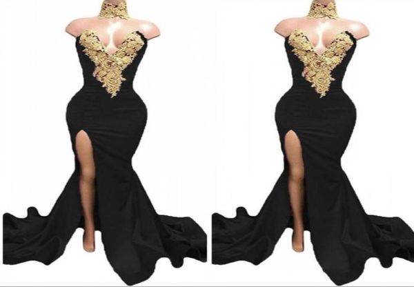 black long split prom dresses 2020 formal evening party pageant gowns african dress high neck mermaid plus size custom made4201324
black long split prom dresses 2020 formal evening party pageant gowns african dress high neck mermaid plus size custom made4201324
