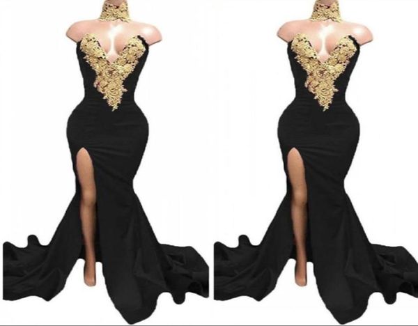 black long split prom dresses 2020 formal evening party pageant gowns african dress high neck mermaid plus size custom made1701376
black long split prom dresses 2020 formal evening party pageant gowns african dress high neck mermaid plus size custom made1701376